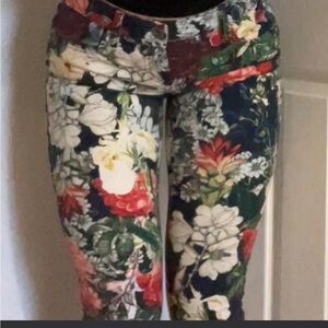 Alice and Olivia floral jeans